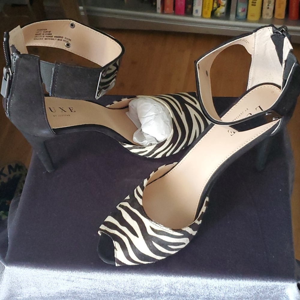 New Zebra Print Heels